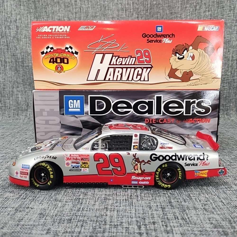 1:24 Action Nascar GM Dealers 2001 Kevin Harvick #29 Monte Carlo Looney Toons